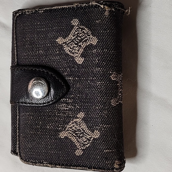 Celine Vintage bi fold wallet canvas / leather - Picture 1 of 10